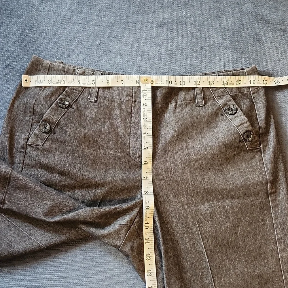 Sandro Charcoal Denim Cotton Blend Bermuda Sailor Shorts Size 10P NWOT